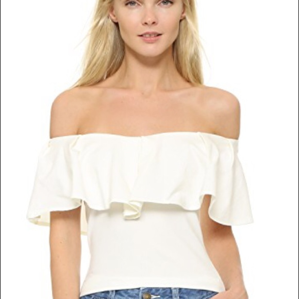 FREE PEOPLE off shoulder soft crop top